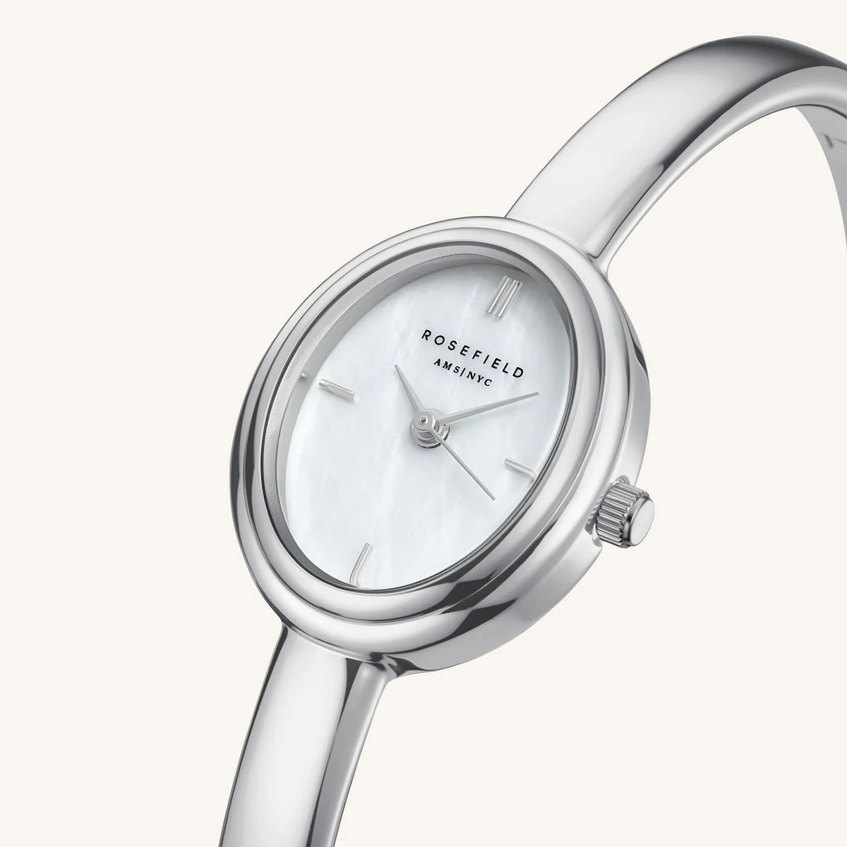 Rosefield Bangle S Watch, Silver