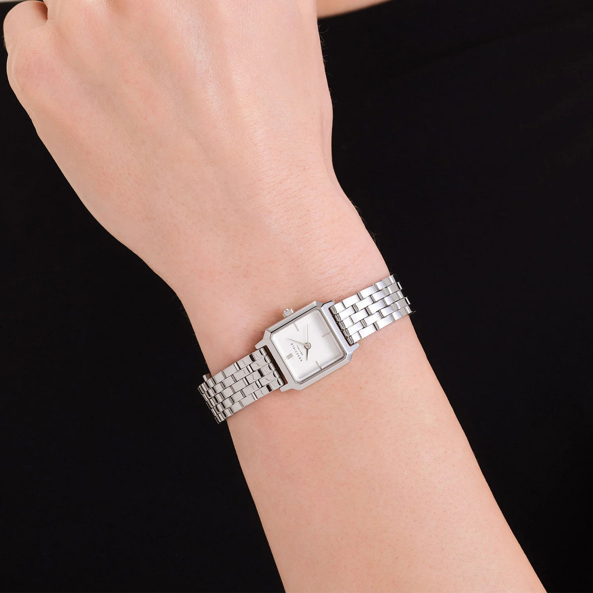Rosefield Boxelle Watch, Silver