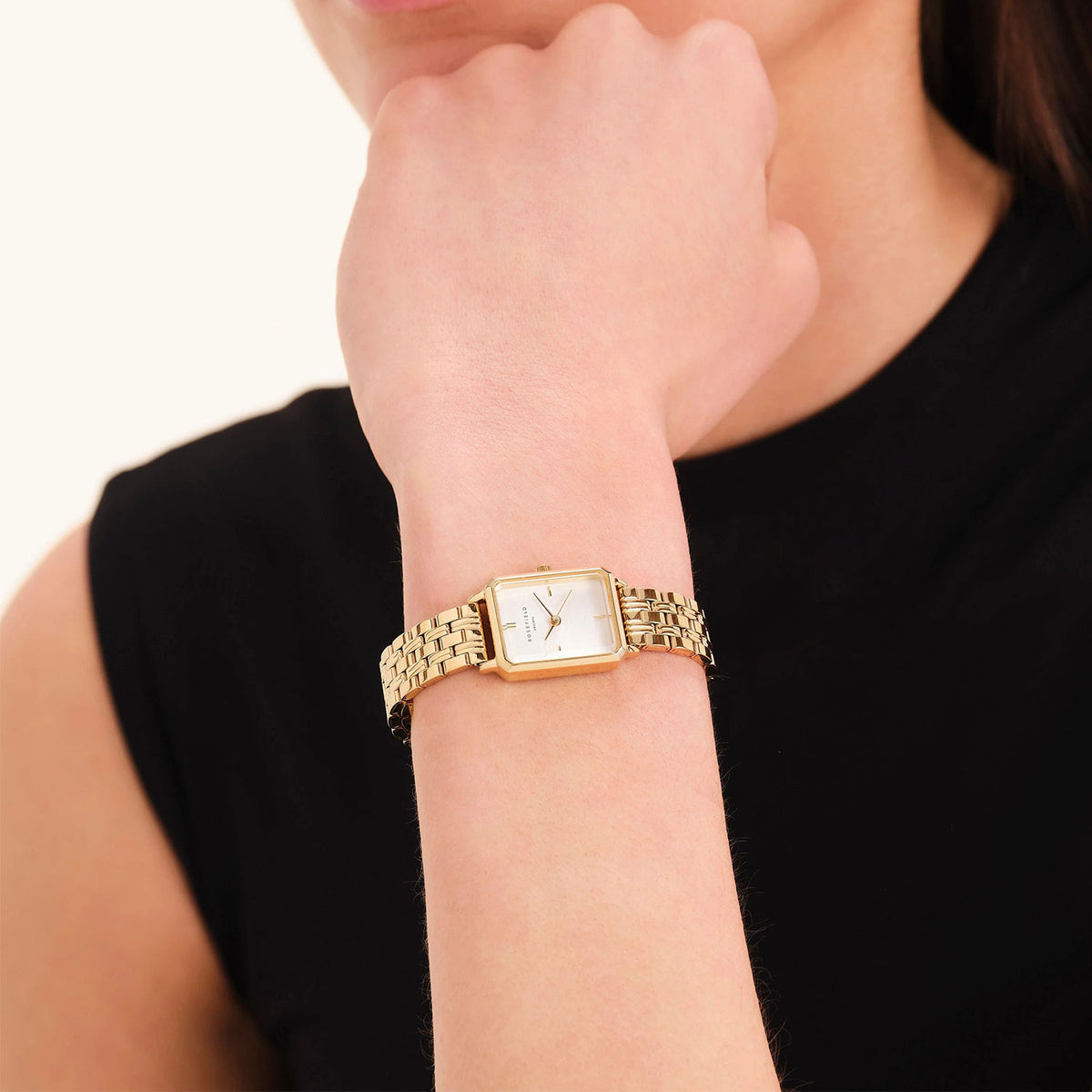 Rosefield Octagon XS Watch, Gold