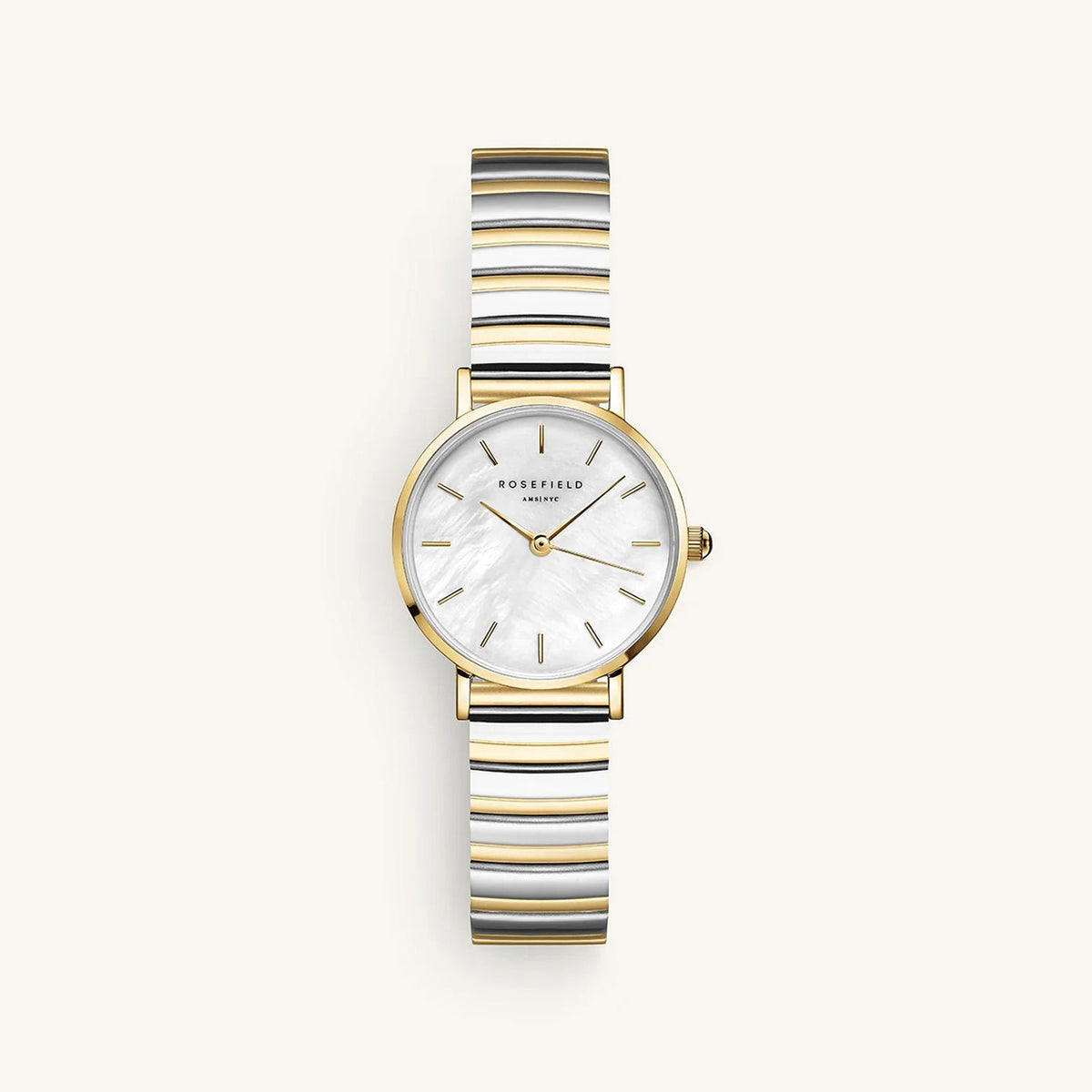 Rosefield Small Edit Watch, Gold & Silver