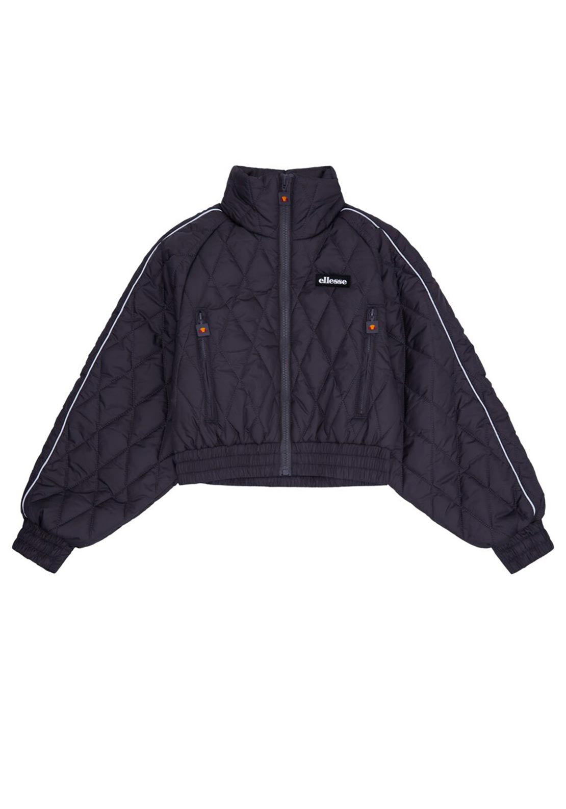 Ellesse Girl Carles Long Sleeve Bomber Jacket, Grey