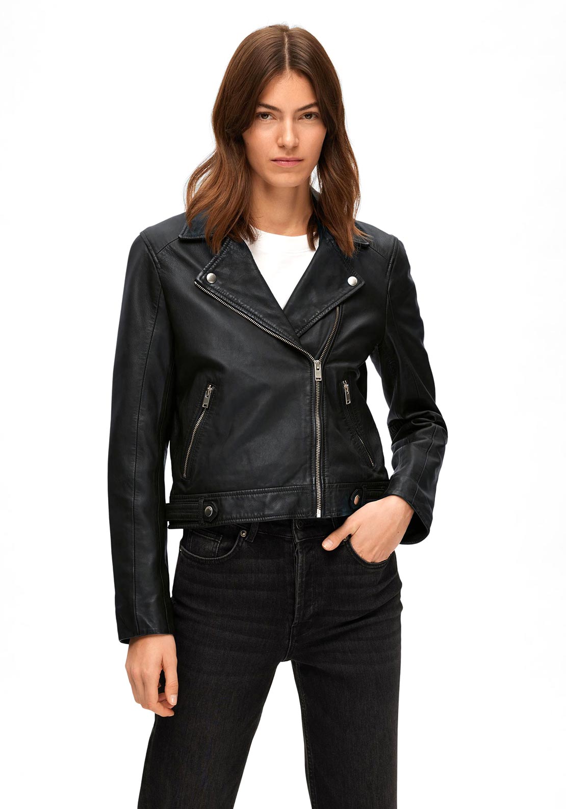 SELECTED FEMME Leather Jacket Size XS