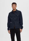Selected Homme Lars Button Overshirt, Sky Captain