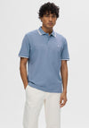 Selected Homme Dante Sports Polo Shirt, Blue Shadow