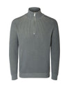 Selected Homme Own Quarter Zip Sweater, Stormy Weather