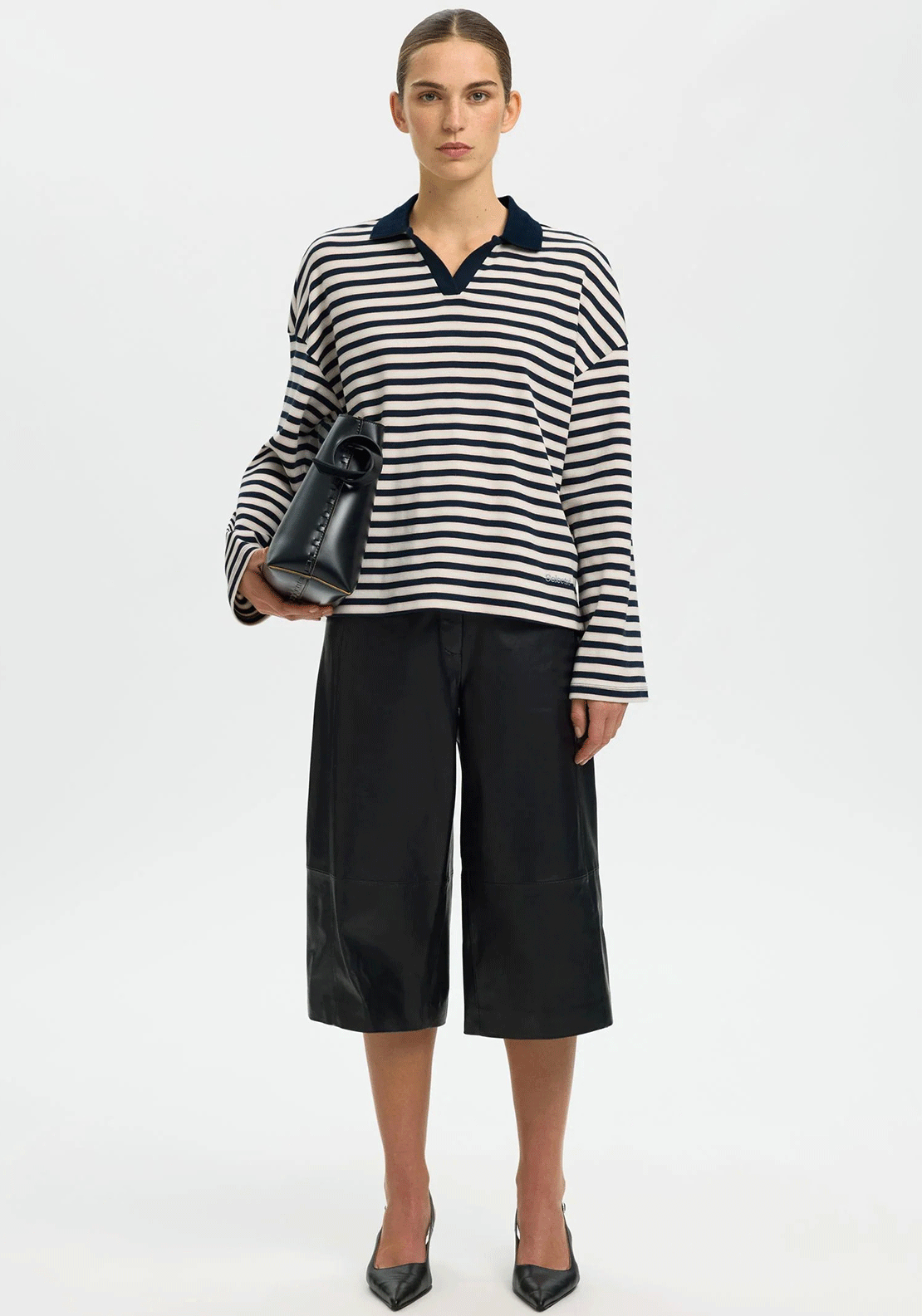 Selected Femme Milly Polo, Navy