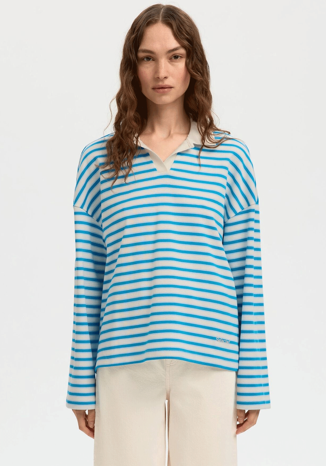 Selected Femme Milly Polo, Blue