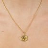 Dyrberg/Kern Siena Coin Crystal Necklace, Gold
