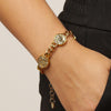 Dyrberg/Kern Sinna Coin Curb Chain Bracelet, Gold