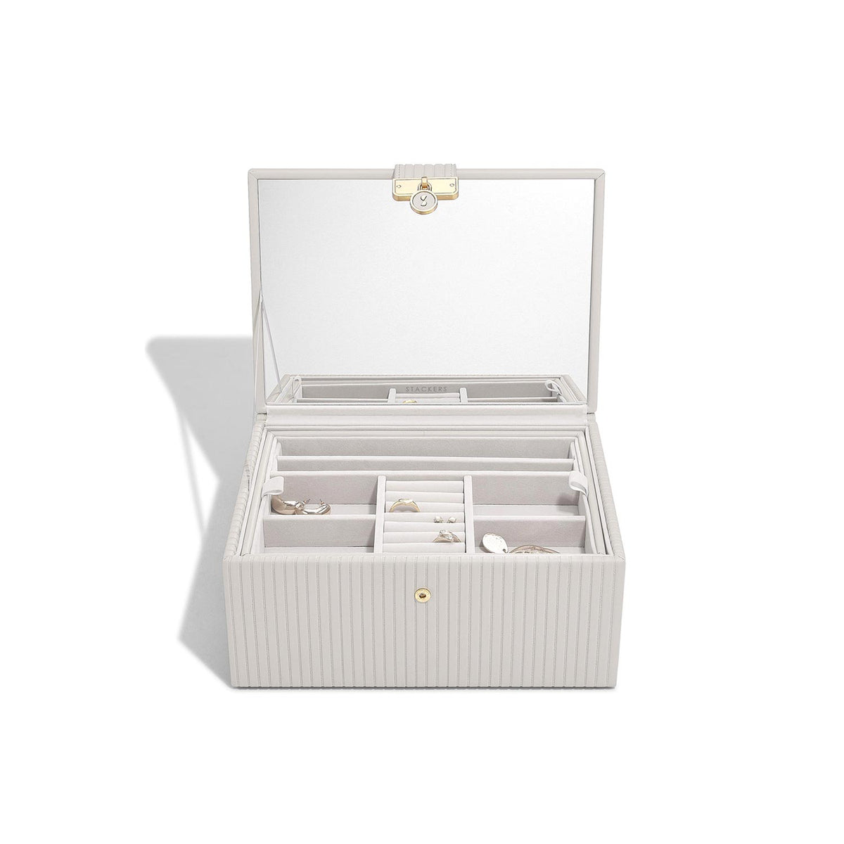 Stackers Luxury Classic Jewellery Box, Grey