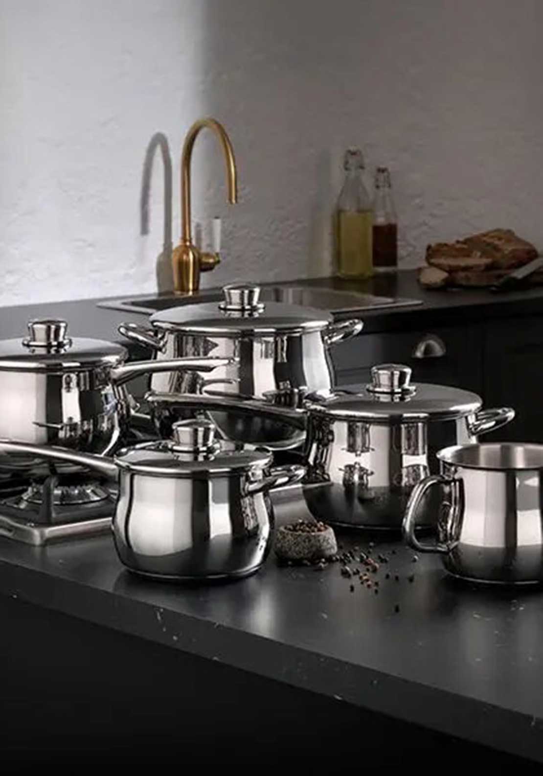 Stellar Classic 5 Piece Deep Saucepan Set