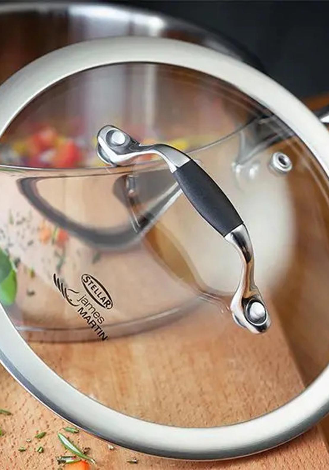 Stellar James Martin Non-Stick Wok, 32cm