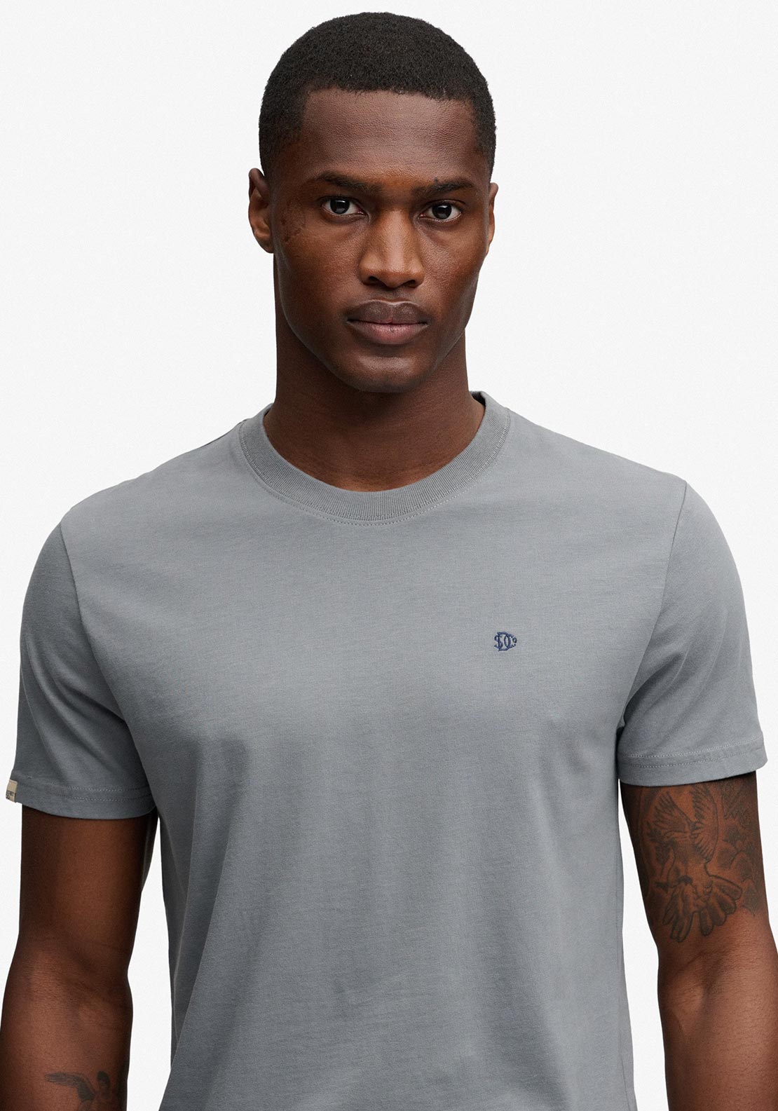 Superdry Essential SD&Co Logo Embroidered T-Shirt, Stormy Blue
