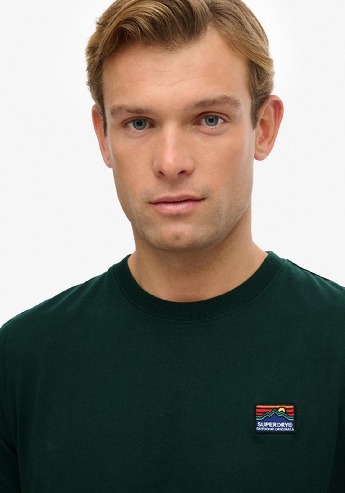 Superdry Great Outdoors Embroidered T-Shirt, Enamel Green