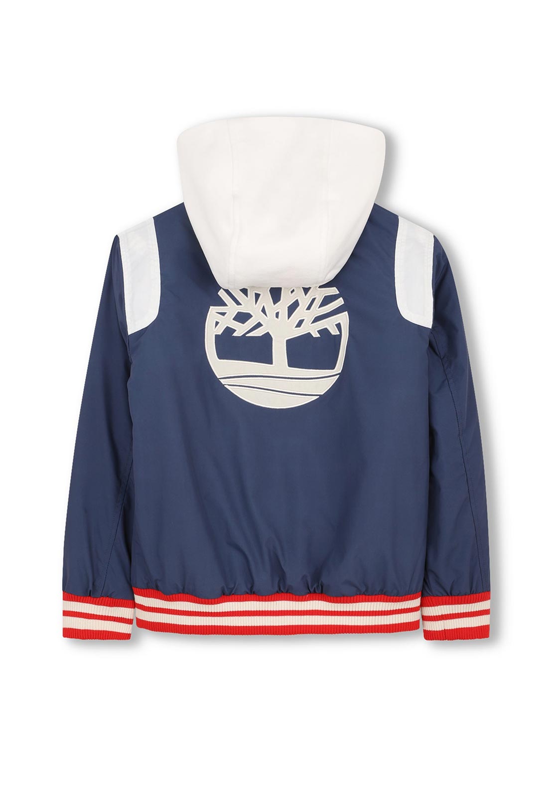 Timberland Boys Hooded Long Sleeve Padded Jacket, Navy