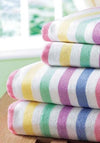 The Home Studio Luxury Cotton Thermal Flannelette Sheet Set, Multi Stripe