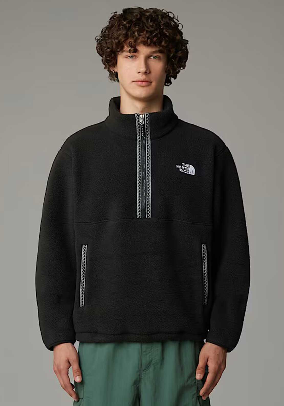 The North Face Men's Fleeski Quarter Zip Pullover Fleece, Black