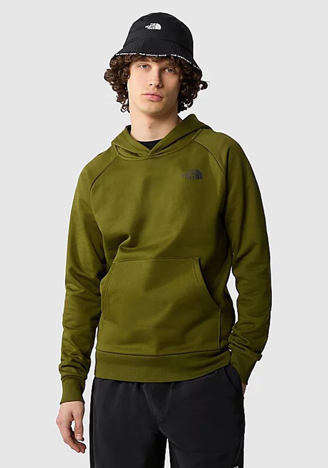 The North Face Men’s Raglan Redbox Hoodie, Forest Olive