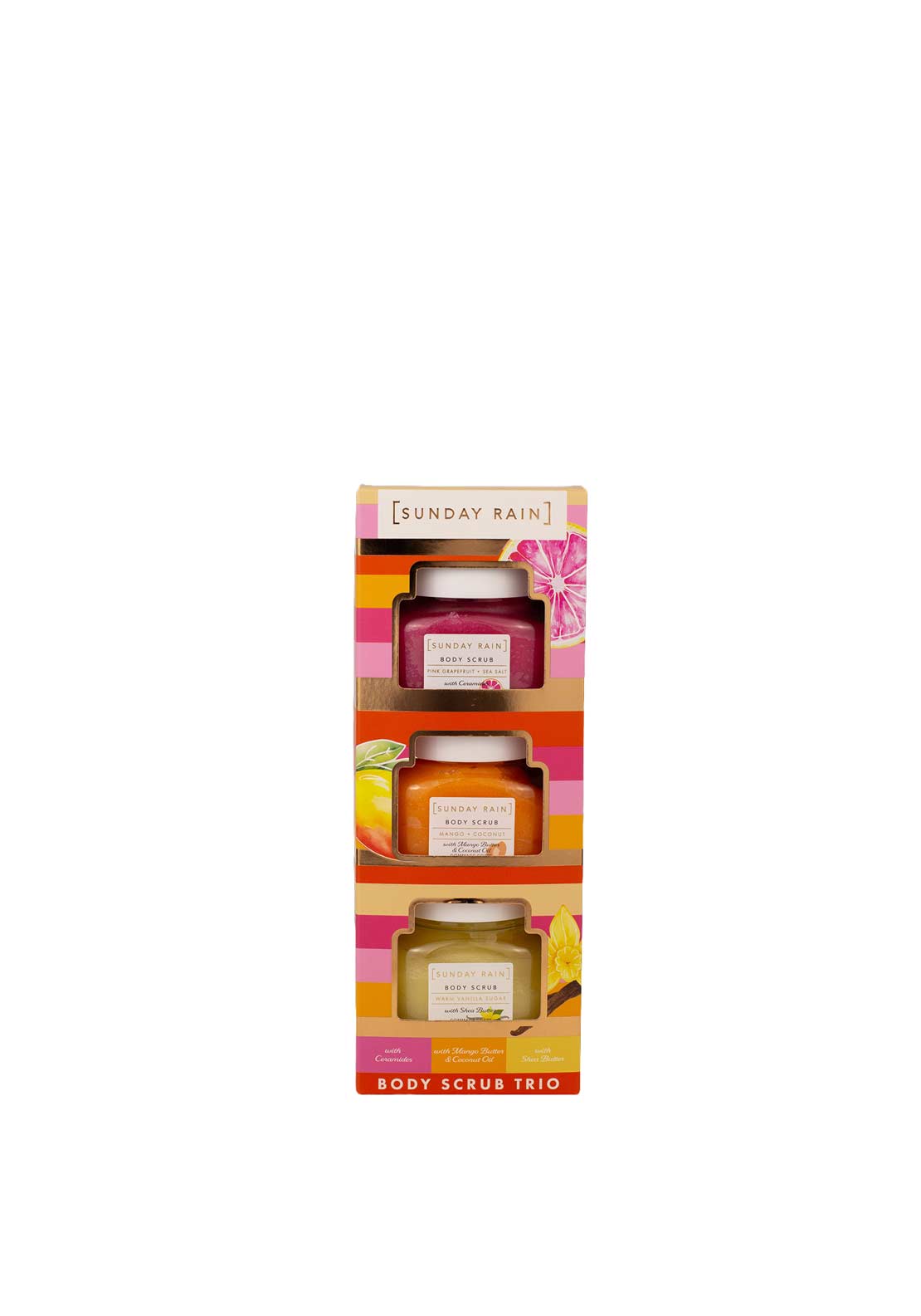 The Beauty Studio Sunday Rain Body Scrub Trio