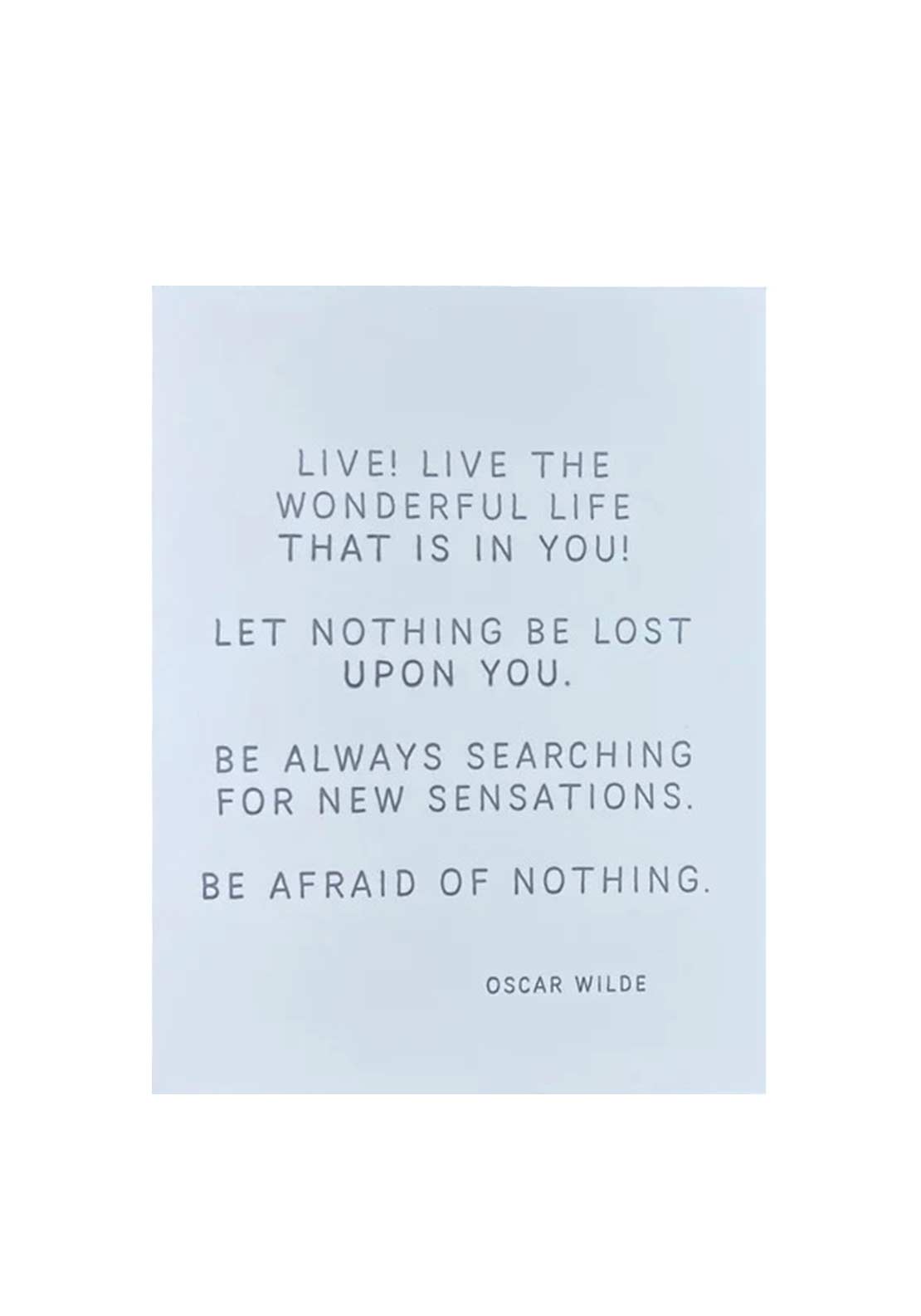 The Pear In Paper Oscar Wilde Quote Greeting Card