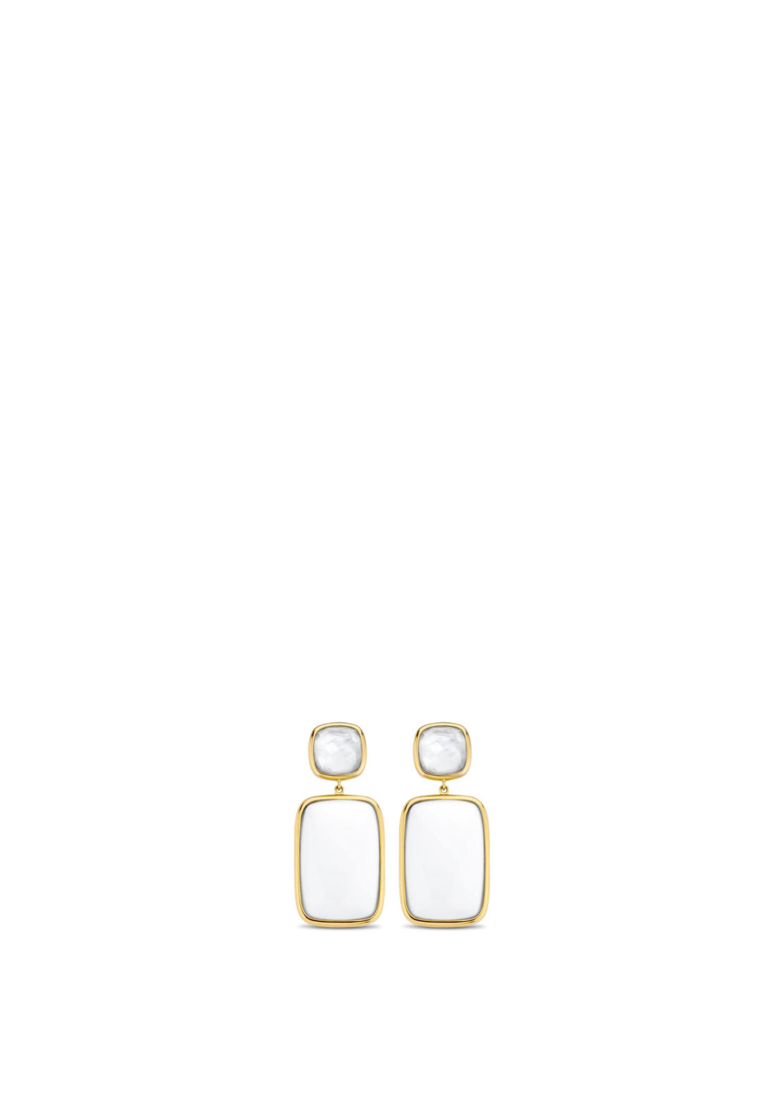 Ti Sento Agate Stone Drop Earrings, Gold