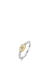 Ti Sento Golden Star Mother of Pearl Ring, Silver & Gold