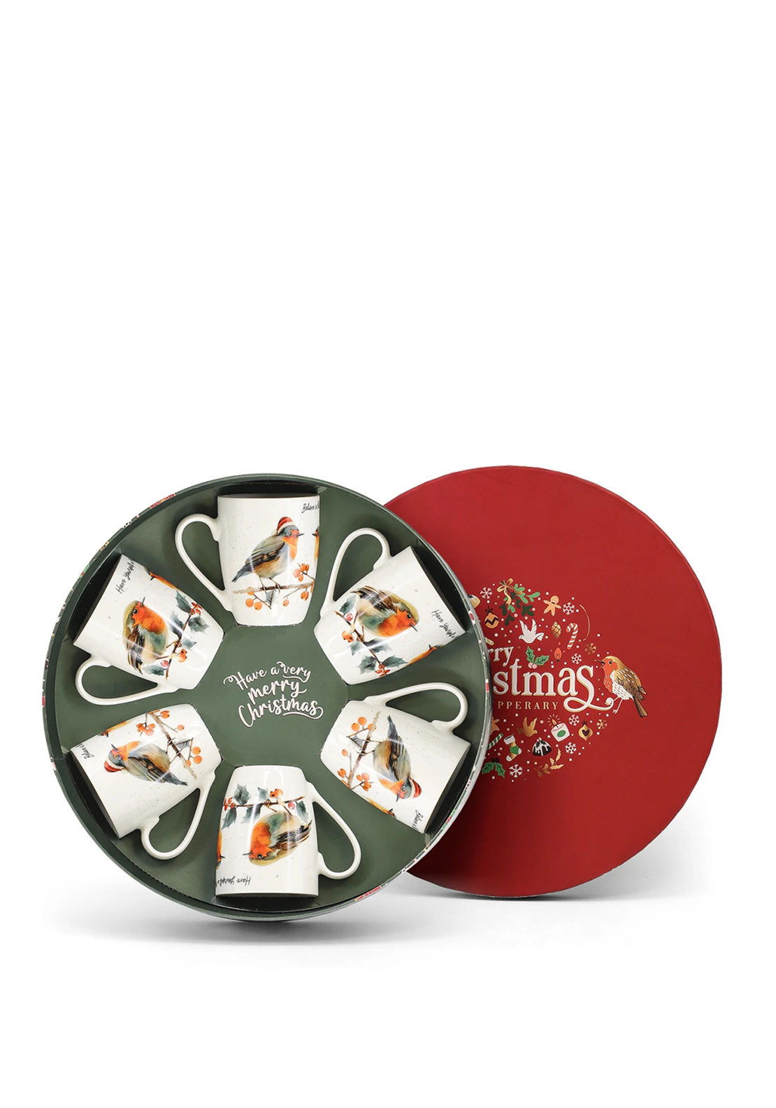 CHRISTMAS ROBIN S6 MUGS