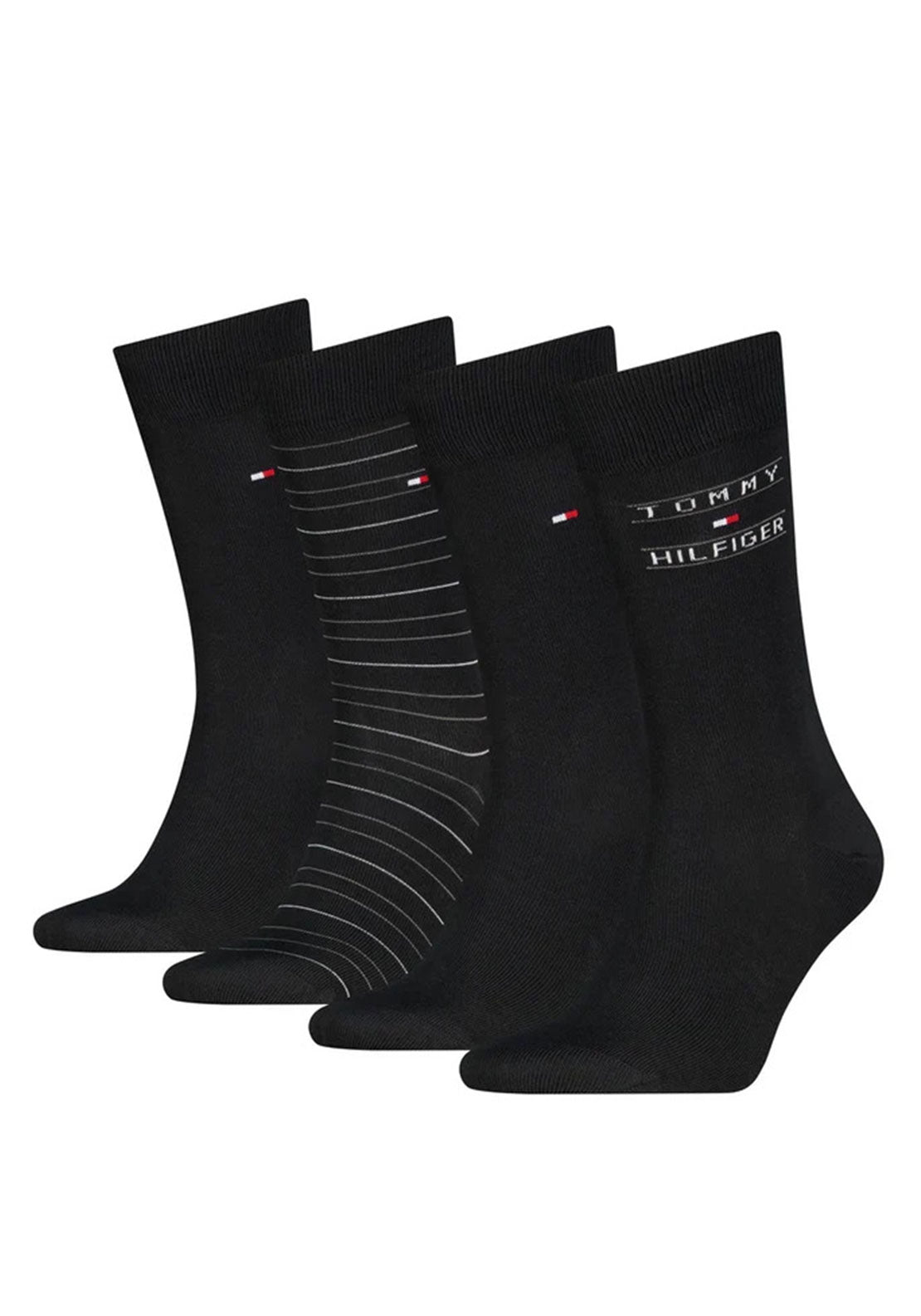 Tommy Hifiger 4 Pack Sock Gift Set, Black