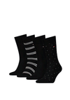 Tommy Hilfiger 4 Pack Classics Socks Gift Box, Black