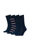 Tommy Hilfiger 4 Pack Classics Socks Gift Box, Navy