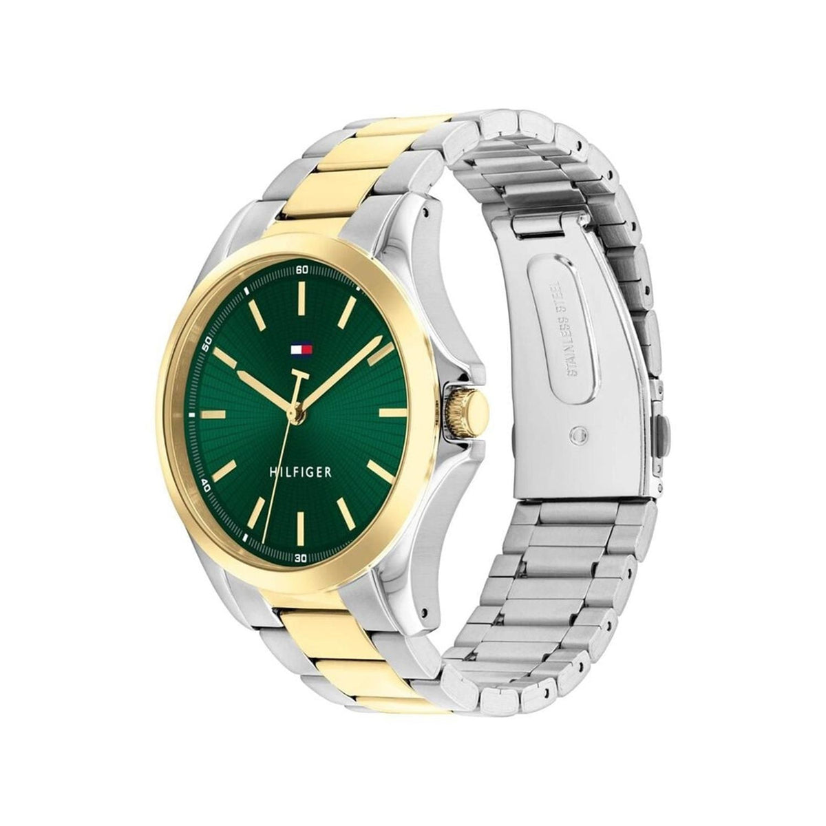 Tommy Hilfiger Men’s Bruce Watch, Gold & Green