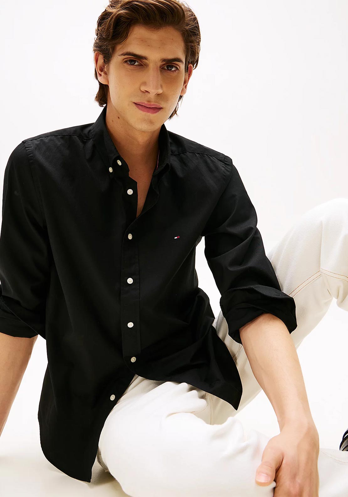 Tommy Hilfiger Core Flex Poplin Shirt, Black