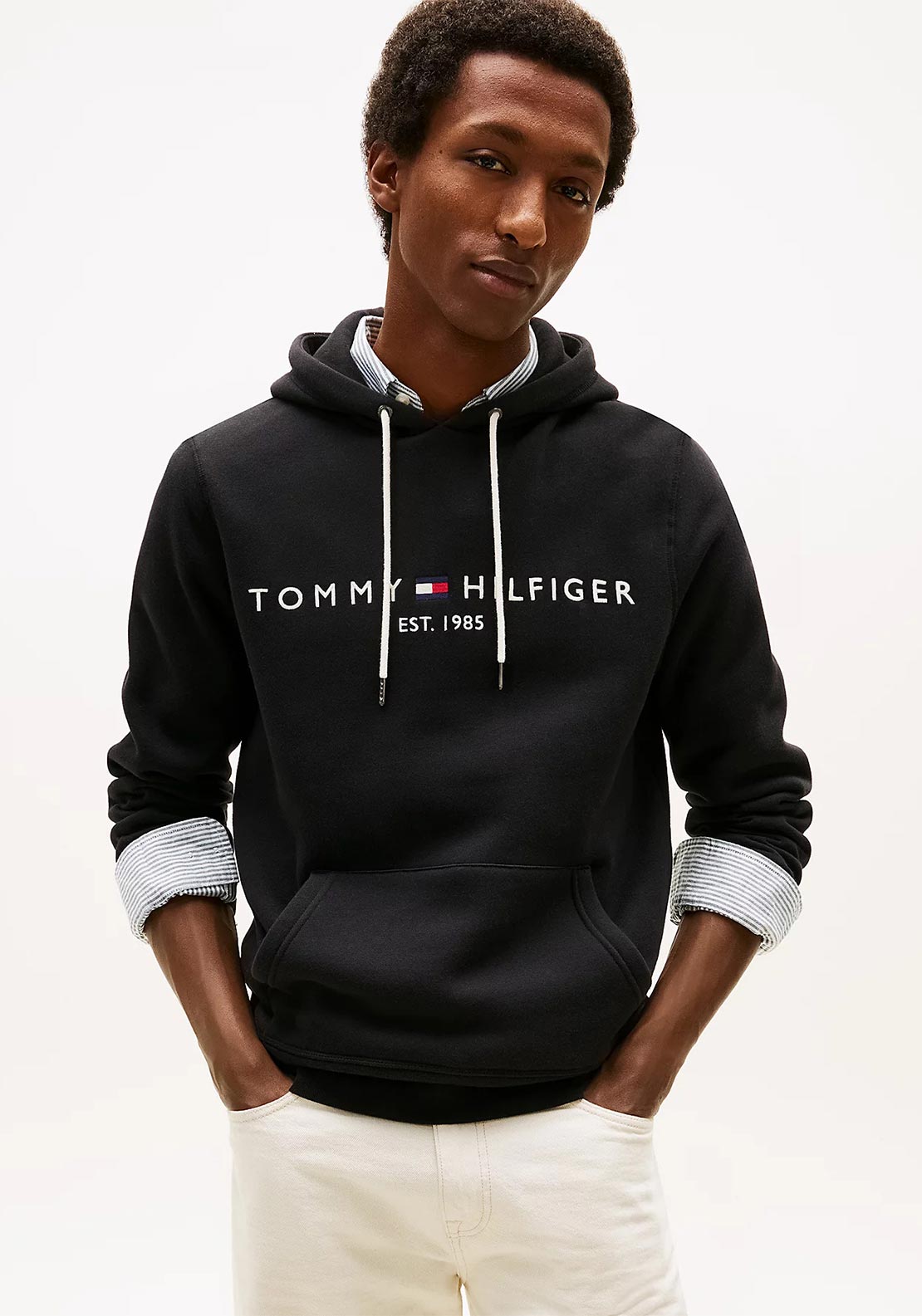Tommy Hilfiger Core Logo Hoodie, Jet Black