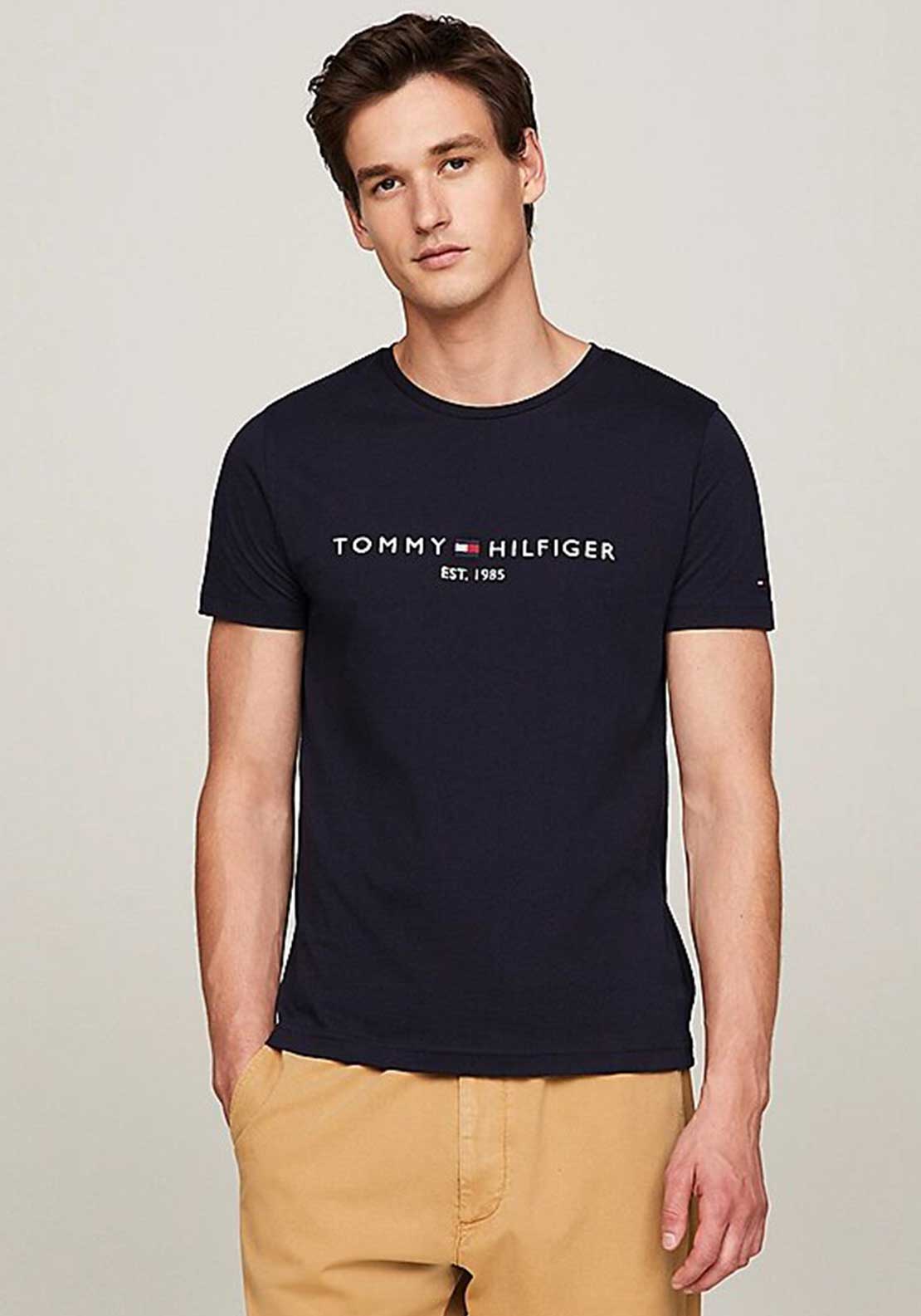Tommy Hilfiger Core Logo T-Shirt, Sky Captain McElhinneys
