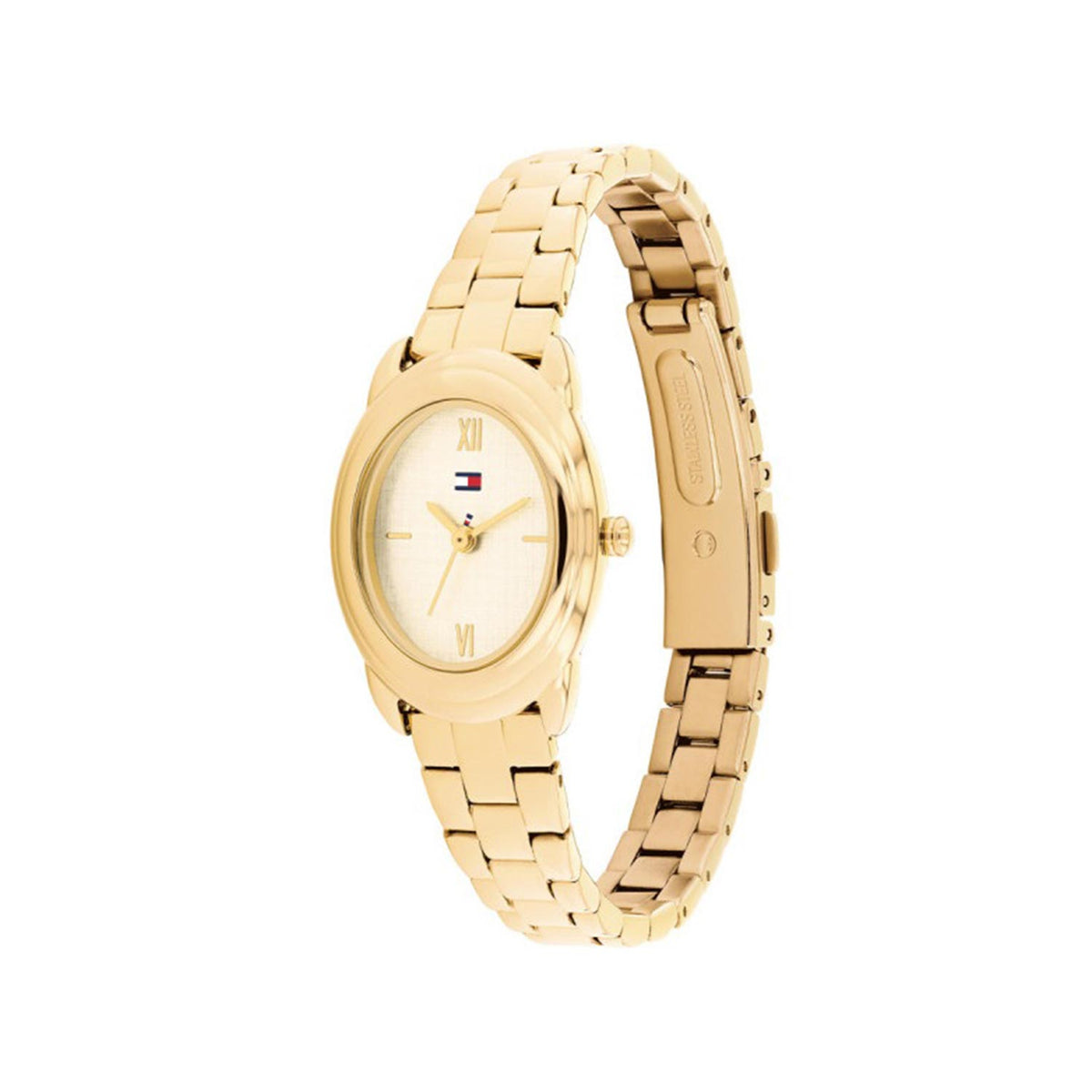 Tommy Hilfiger Ladies Demi Oval Watch, Gold