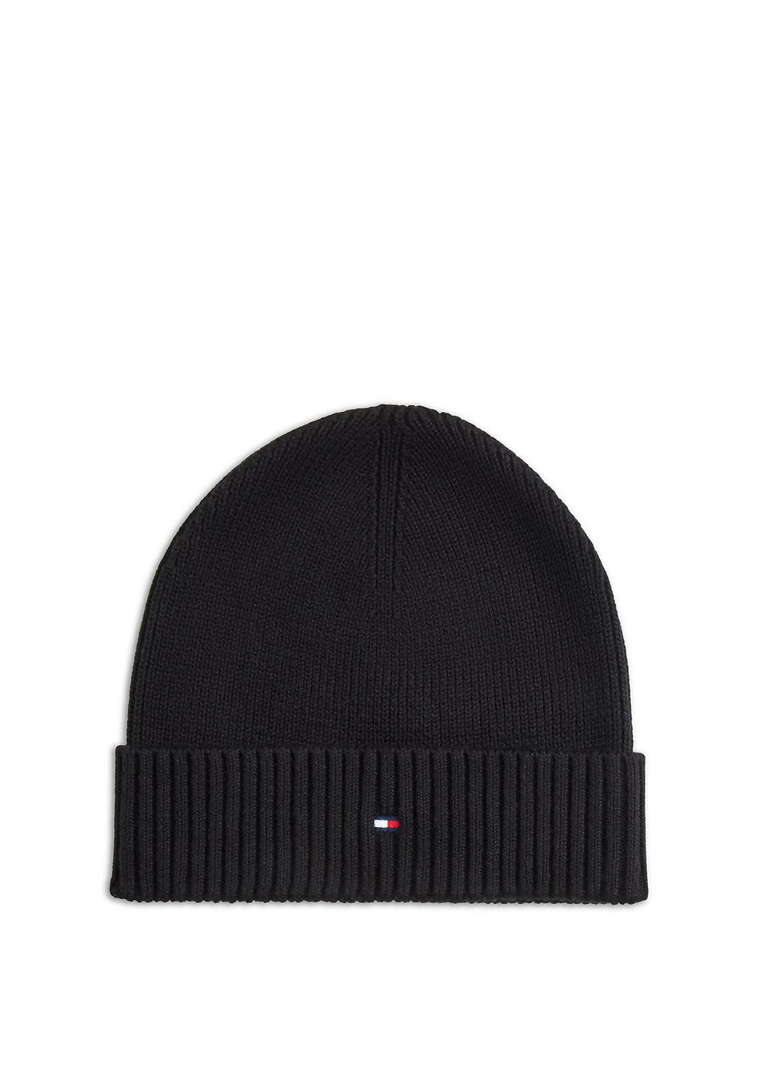 Tommy Hilfiger Flag Scarf & Beanie Gift Box, Black