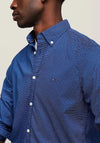 Tommy Hilfiger Flex Micro Print Shirt, Anchor Blue