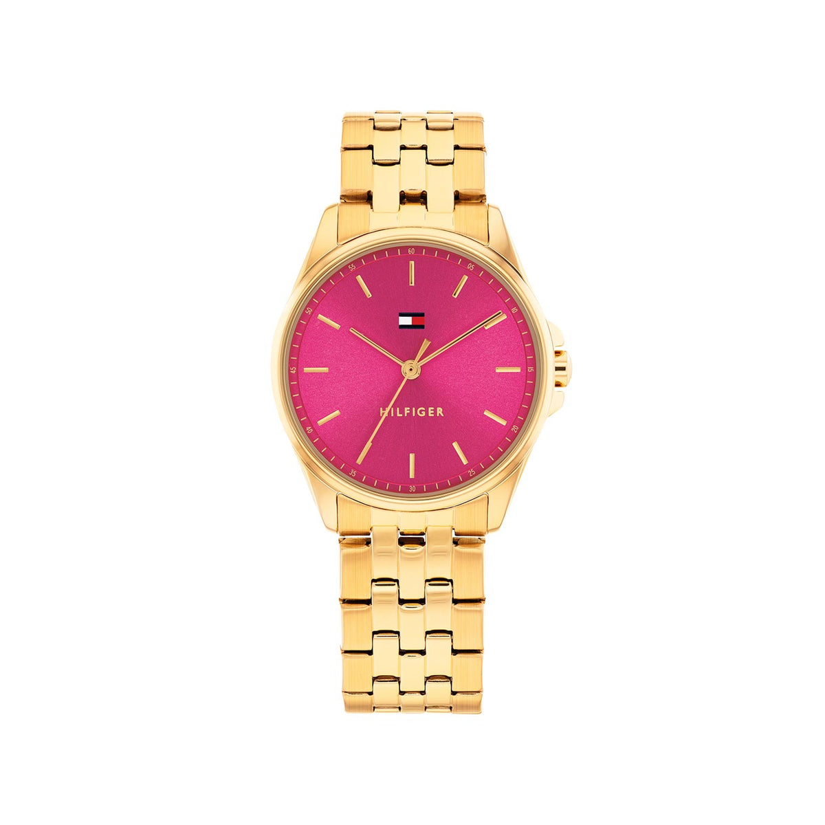 Tommy Hilfiger Ladies Jade Watch, Gold & Pink