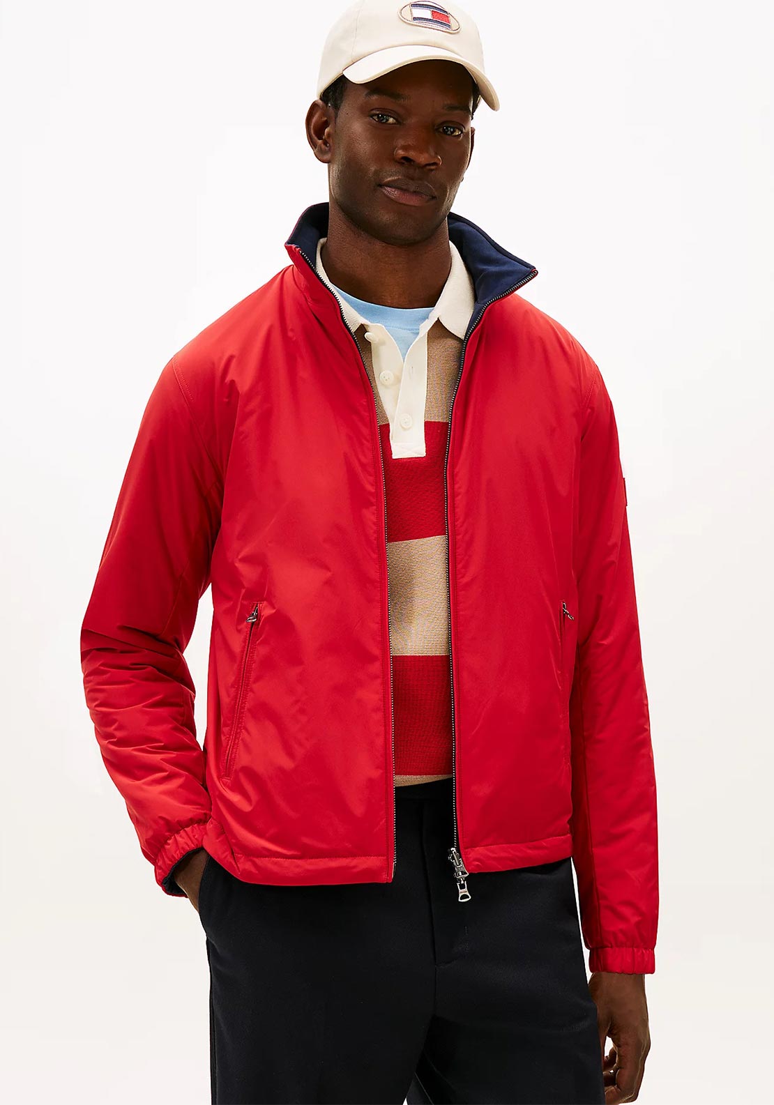 Tommy Hilfiger Lightweight Reversible Jacket, Red - McElhinneys