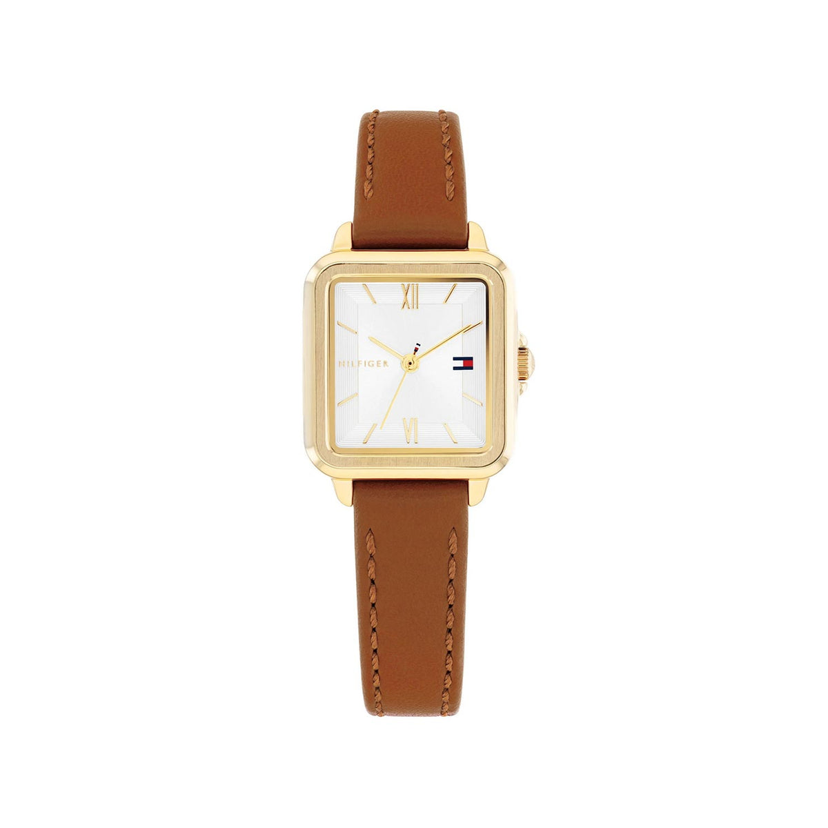 Tommy Hilfiger Ladies Mia Watch, Gold & Tan