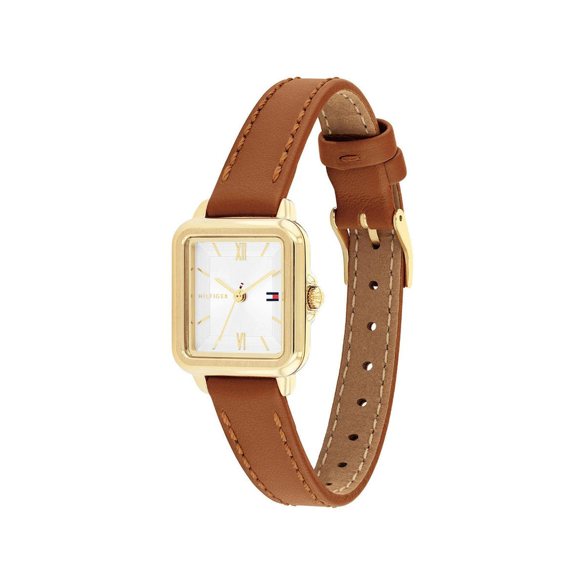 Tommy Hilfiger Ladies Mia Watch, Gold & Tan