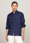 Tommy Hilfiger Pigment Dyed Linen Shirt, Carbon Navy