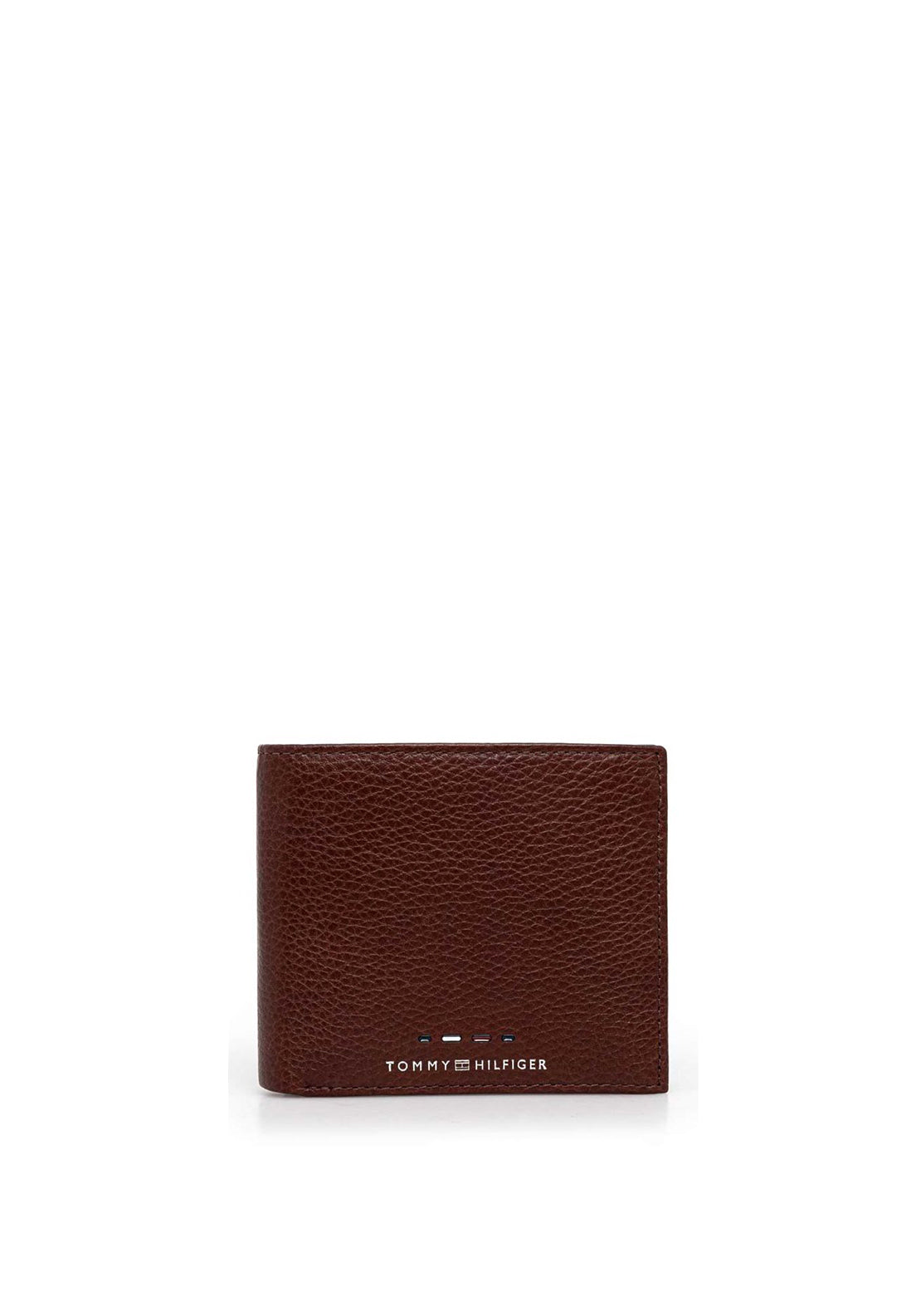 Tommy Hilfiger Premium Leather Card & Coin Wallet, Brown - McElhinneys 