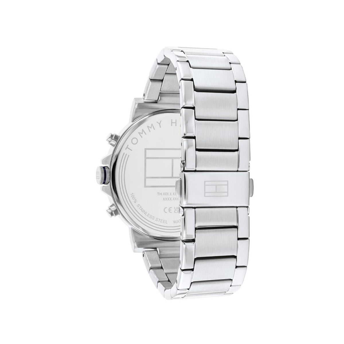 Tommy Hilfiger Men’s Tyson Watch, Silver & Navy