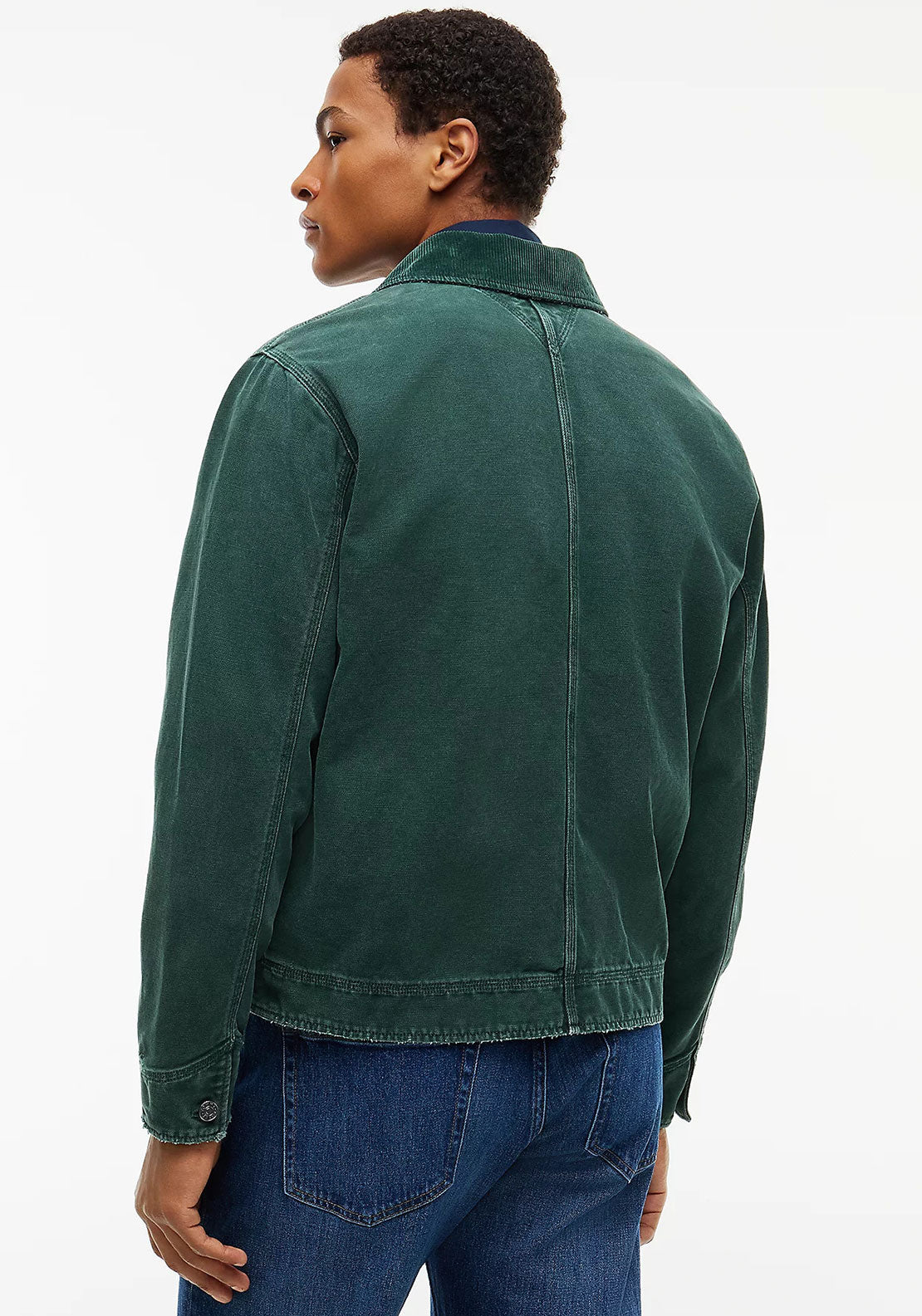 Tommy Jeans Cord Collar Utility Jacket, Velvet Green