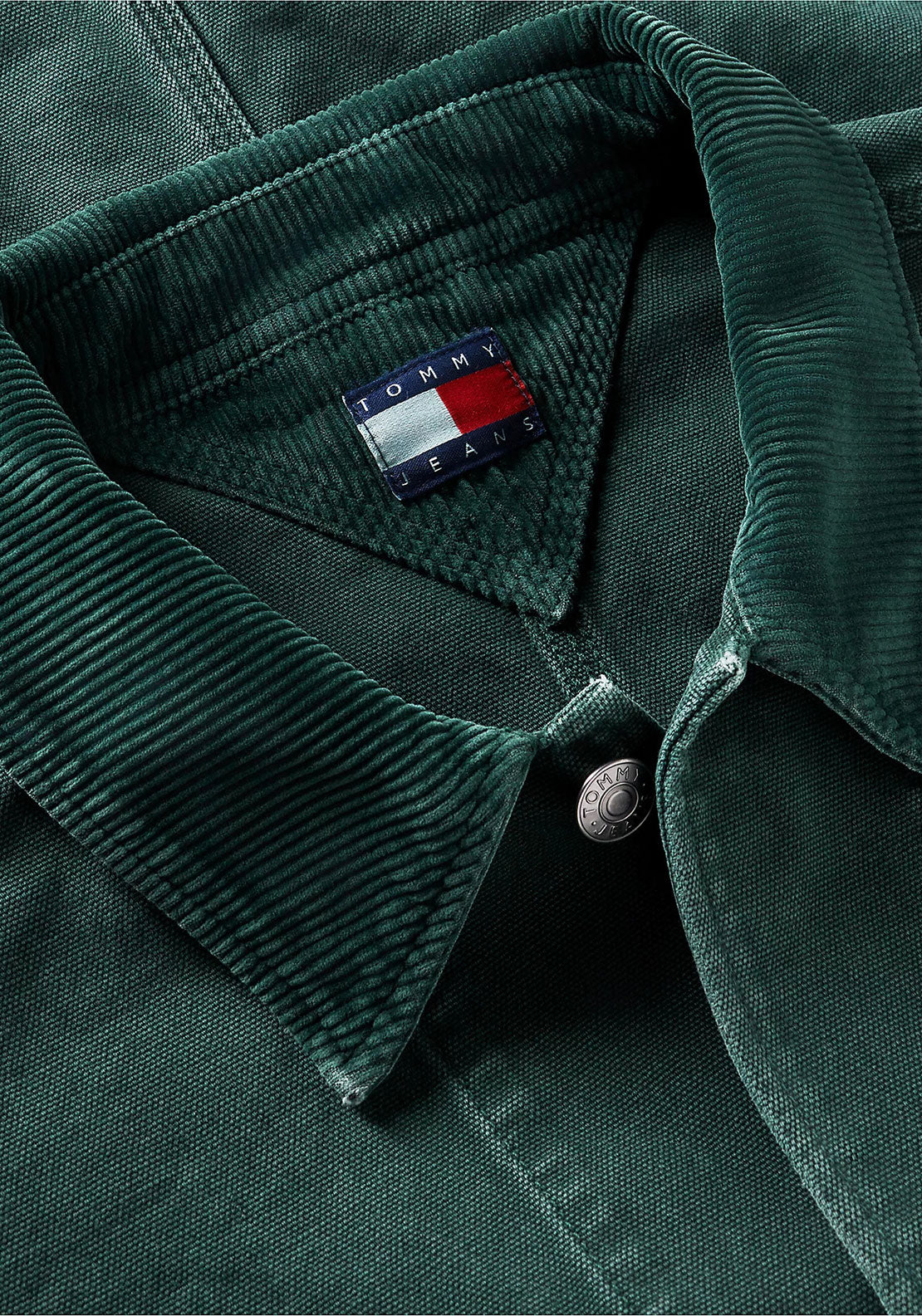 Tommy Jeans Cord Collar Utility Jacket, Velvet Green