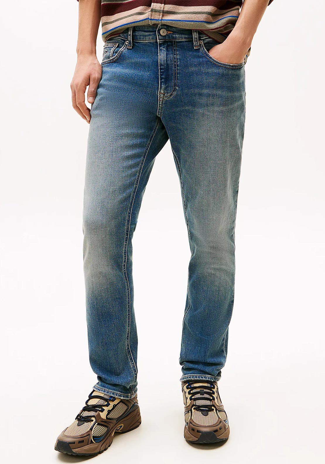 Tommy Jeans Scanton Faded Slim Jeans, Denim Dark