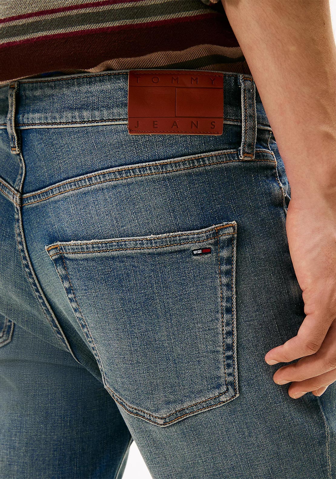 Tommy Jeans Scanton Faded Slim Jeans, Denim Dark