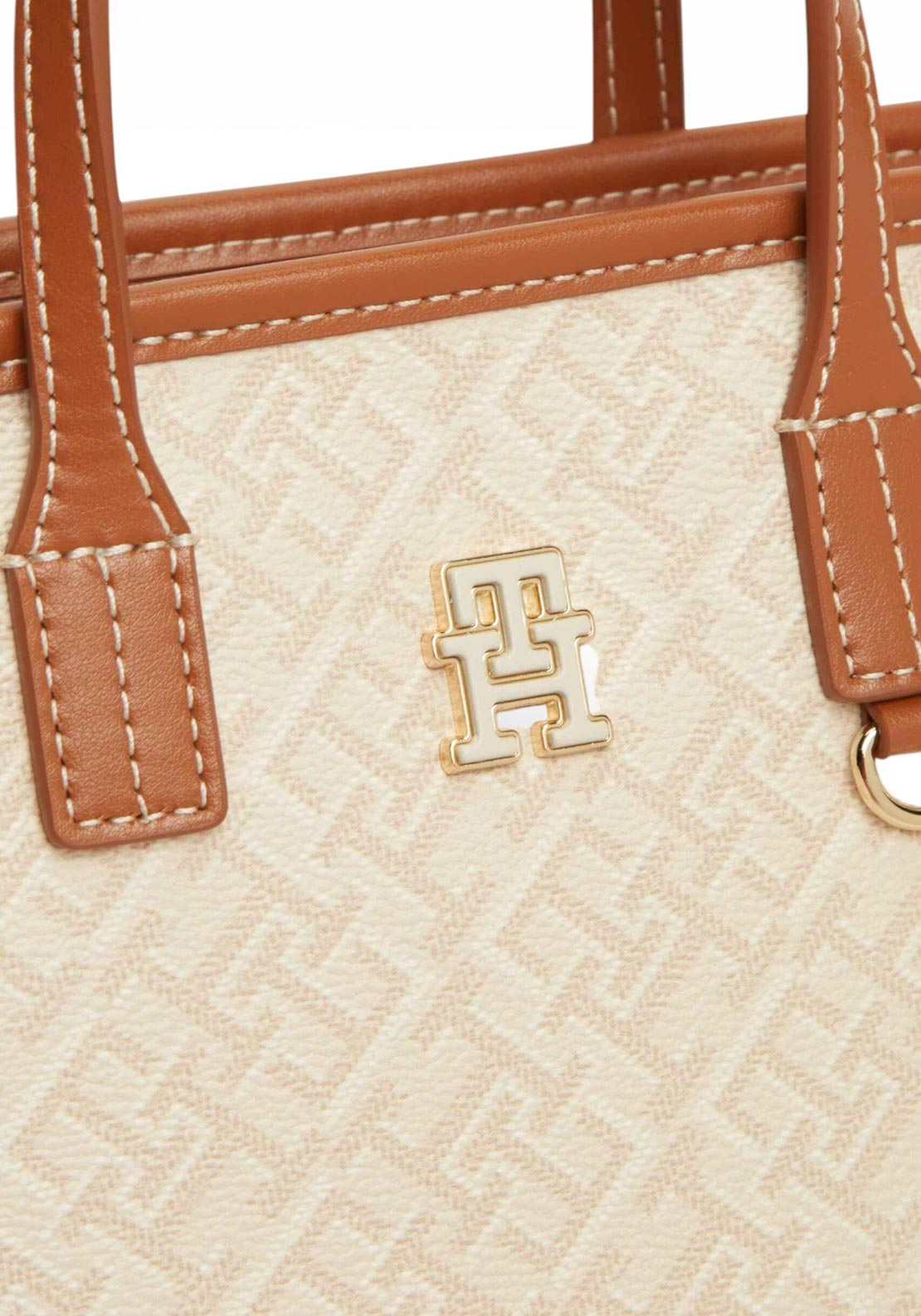 Tommy Hilfiger Monoplay Mini Crossbody Tote Bag, Cream