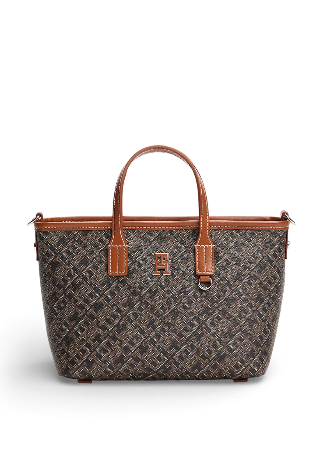 Tommy Hilfiger Monoplay Mini Crossbody Tote Bag, Brown